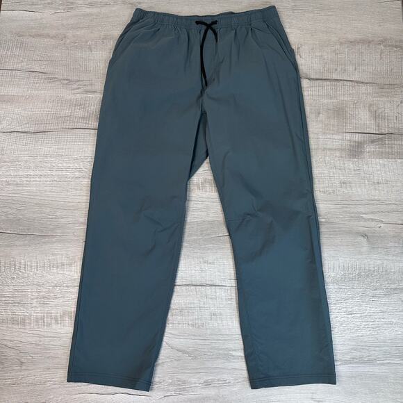 Mens Mountain Hardware Green Pants Pull On XXL High Rise Outdoor Hiking Straight - Picture 2 of 7